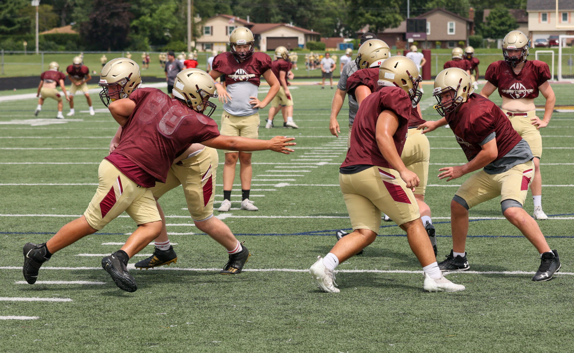 Chesterton football practice